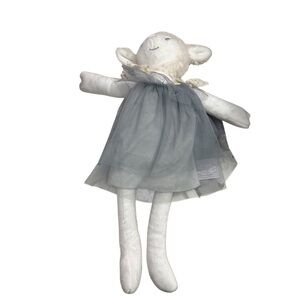 Muncquitas White Plush Toy with Gray Outfit